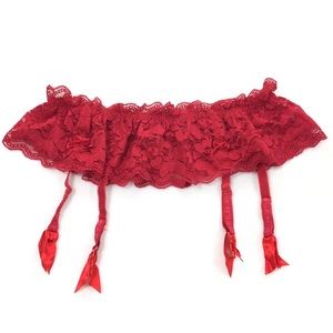Forplay | Sexy Full Lace Ruffle Garter Belt